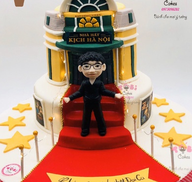 Bánh sinh nhật người hâm mộ tặng NSND Trung Hiếu