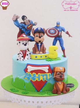 [BF058] BÁNH SINH NHẬT FONDANT TẠO HÌNH STITCH & LILO