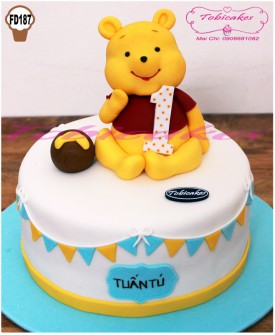 [FD178] BÁNH SINH NHẬT TRANG TRÍ GẤU POOH DỄ THƯƠNG