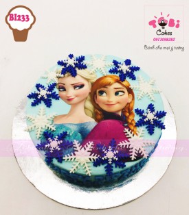 [BI233] BÁNH SINH NHẬT IN ẢNH ELSA ANNA DÀNH CHO BÉ GÁI