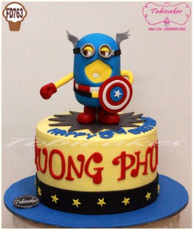 BÁNH SINH NHẬT TẠO HÌNH MINION CHIẾN BINH CAPTAIN