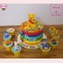 [FD421] BÁNH SINH NHẬT CHỦ ĐỀ GẤU POOH  AND CANDY