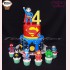 [FD314] BÁNH SINH NHẬT SUPERMAN DÀNH CHO BÉ TRAI 4 TUỔI