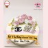 [HK246] BÁNH SINH NHẬT HOA KEM TRANG TRÍ FONDANT DÀNH TẶNG PHÁI NỮ