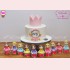 BÁNH SINH NHẬT TẠO HÌNH VƯƠNG MIỆN CÔNG CHÚA MÀU HỒNG + SET CUPCAKES