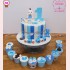 BÁNH SINH NHẬT DÀNH CHO BÉ TRAI  1 TUỔI + SET CUPCAKES