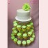 BÁNH SINH NHẬT TRANG TRÍ HÌNH BÔNG HOA HỒNG  + SET CUPCAKES