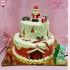 [FD087] BÁNH DÀNH CHO GIÁNG SINH TRANG TRÍ ÔNG GIÀ NOEL FONDANT