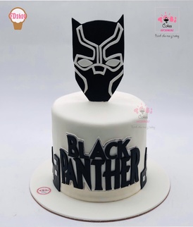 FD1619 - Bánh sinh nhân tạo hình nhân vật Black Panther