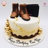 FD1623 - Bánh sinh nhật tạo hình đôi giày và ví nam