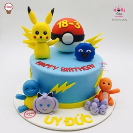 FD1641 - Bánh sinh nhật chủ đề Pokemon