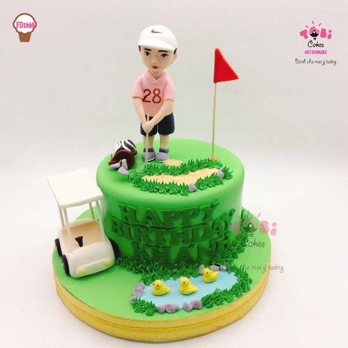 FD1668 - Bánh sinh nhật chủ đề chơi golf