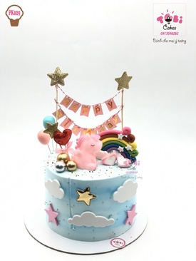 PK029 - Bánh sinh nhật Pony dễ thương cho bé gái