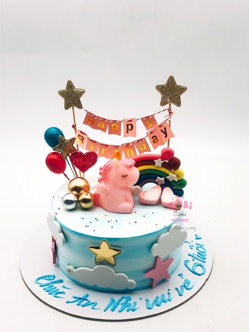 PK029 - Bánh sinh nhật Pony dễ thương cho bé gái