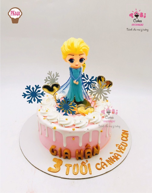 PK040 - Bánh sinh nhật Elsa cho bé gái
