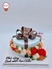HK281 - Bánh sinh nhật hình hộp quà trang trí hoa kem bắt mắt