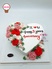 HK284 - Bánh hoa kem hình tim cho ngày kỉ niệm