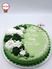 HK288 - Bánh sinh nhật hoa kem xanh hàn quốc