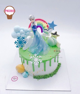 PK069 - Bánh sinh nhật hình Nữ hoàng băng giá Elsa