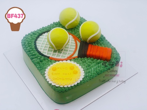 BF437 - Bánh sinh nhật chủ đề bóng Tennis