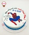 GT652 - Bánh sinh nhật vẽ hình người nhện bắn tơ cho bé trai