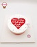 GT662 - Bánh sinh nhật vẽ hình trái tim yêu thương