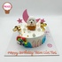 PK451 - Bánh sinh nhật hình chú Cún trắng yêu