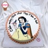 GT679 - Bánh sinh nhật vẽ hình Công chúa Bạch Tuyết
