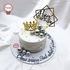 PK480 - Bánh sinh nhật phụ kiện vương miện sang trọng mừng sinh nhật mẹ