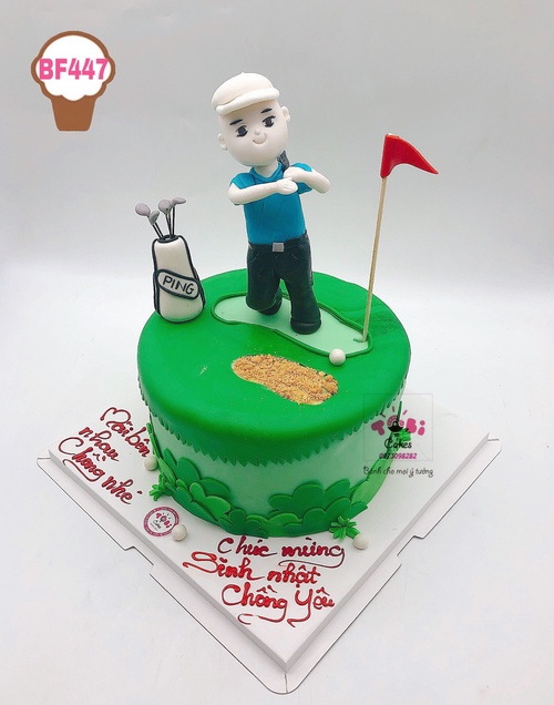 BF447 - Bánh sinh nhật chủ đề đánh Golf