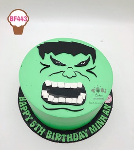 BF443 - Bánh sinh nhật hình mặt Hulk