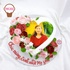 HK355 - Bánh sinh nhật hình trái tim trang trí hoa tặng mẹ