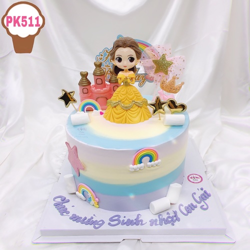 Bánh gato sinh nhật búp bê công chúa váy hồng đáng yêu tặng bé gái 5265 - Bánh  sinh nhật, kỷ niệm