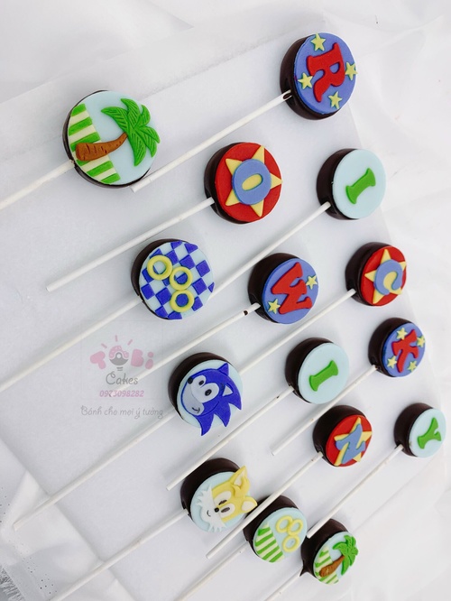 CAKE POP - BÁNH KẸO MÚT SONIC DÀNH CHO CÁC BÉ