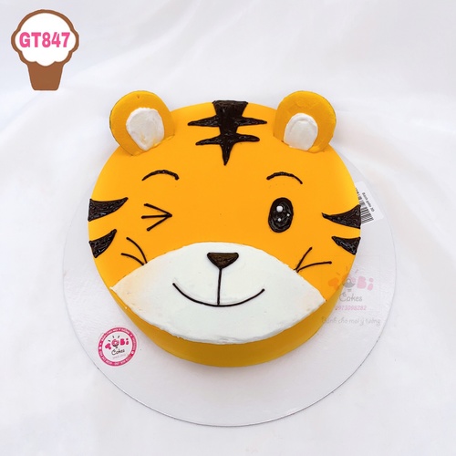 Bánh sinh nhật tuổi Dần hình con Hổ