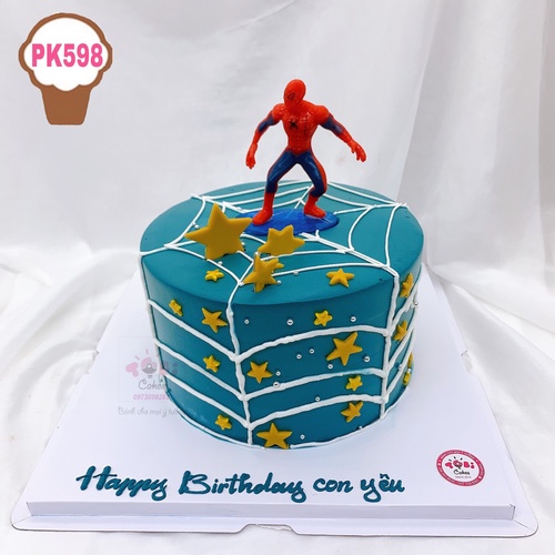 Bánh sinh nhật siêu nhân nhện spider man 001