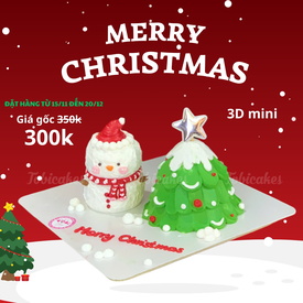 NGỌT NGÀO GIÁNG SINH - NGƯỜI TUYẾT VÀ CÂY THÔNG