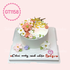 GT1158 - BÁNH KEM TRANG TRÍ HOA NHẸ NHÀNG