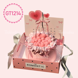 GT1214 - BÁNH GATO VALENTINE VỚI HÀNG NGÀN TRÁI TIM YÊU THƯƠNG
