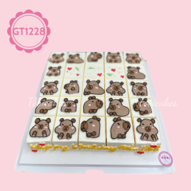 GT1228 – Bánh sinh nhật Capybara Mỗi Miếng Một Cảm Xúc