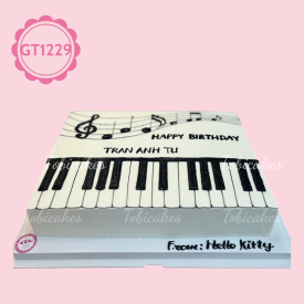 GT1229 – Bánh sinh nhật Piano phiên bản ngọt ngào nhất bạn từng thấy