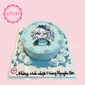 GT1231 – Bánh sinh nhật Furina Chibi